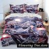 Anime Genshin Impact Game Bedding Set Duvet Cover Bed Set Quilt Cover Pillowcase Comforter king Queen Size Boys Adult Bedding
