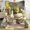 Shrek Theme Printed Blanket - Perfect for Couch, Bed, Travel & Outdoor Use | Machine Washable, Cozy & Durable.