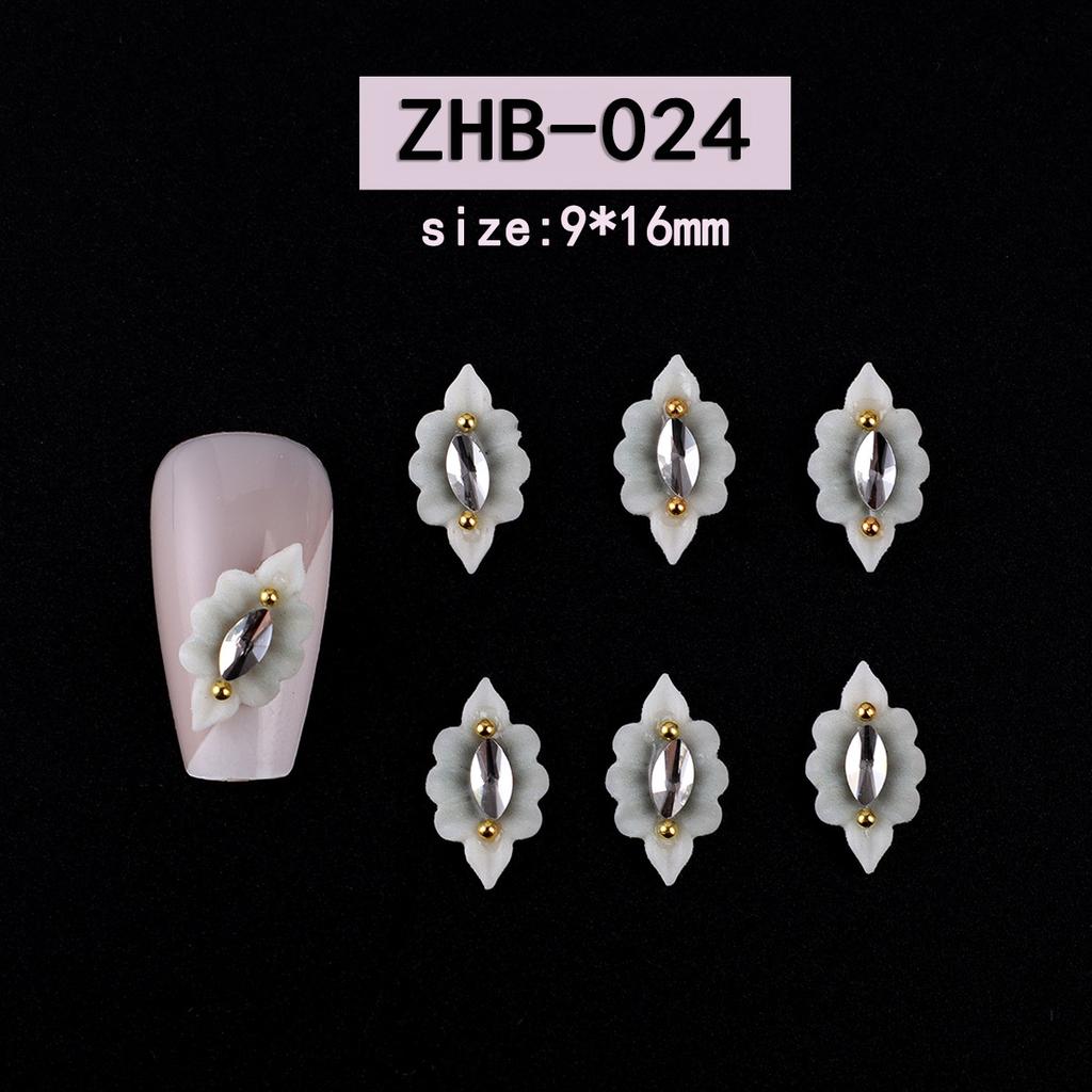 Nagelkunst Harz Diamant Schmuck Nagel Dreidimensionale Schnitzerei Diamant Schmuck Symphony Blume Tragen Nagelaufkleber