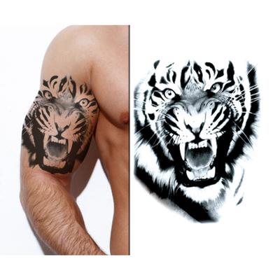 Irezumi Tatuering Klistermärke Tatuering Replika Henna Demon Drake Tiger Karp Buddha, 1 Styck, Soho1