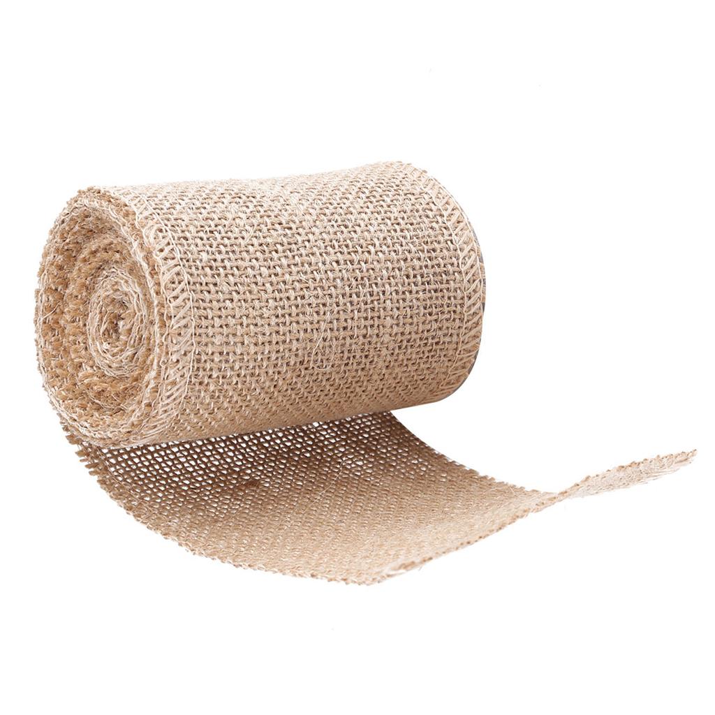 Burlap Roll Decorative Jute Hessian Fabric For Making Christmas Party Ornaments (width: 10cm)