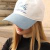 ELKE BLOEM CALIS IVORY/VINTAGE BLUE BALL CAP