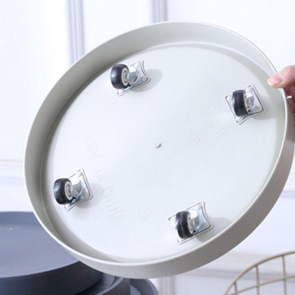 Plateau de pot de fleurs épaissi avec roues Rangement Étagère Décoration d'intérieur Support de pot de fleurs Salle d'exposition