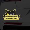 1 Set Waterproof Vinyl Warning Decal Reflective Reflective Sticker Car Decal  Vehicle Decoration