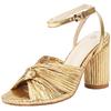 Straps Women's Sandals Summer Shoes 2024 Luxury Peep Toe Flip Flops Round High Heels Gold Pink Party Dance Wedding Shoes Ladies