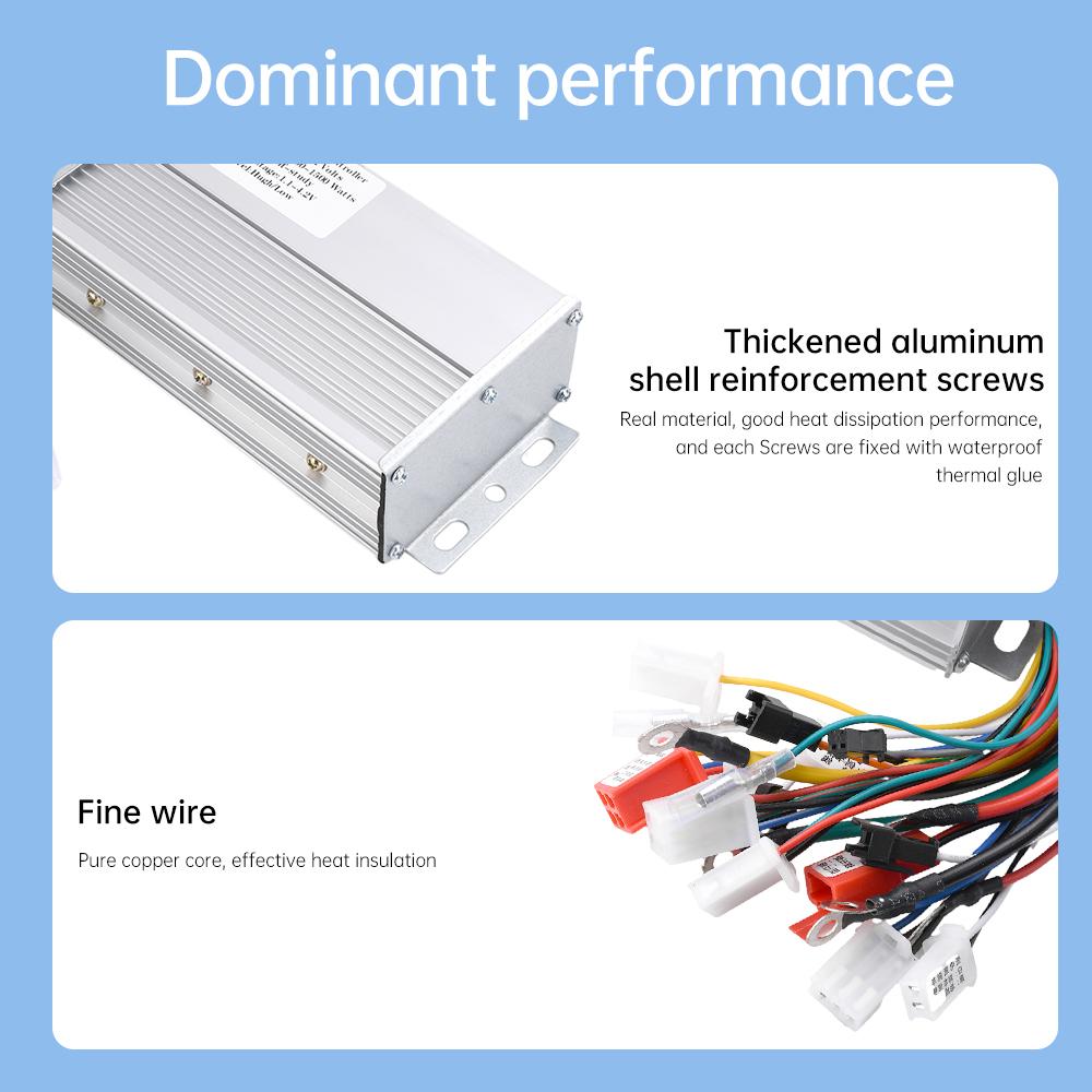 Bürstenloser Controller für Elektrofahrzeuge, Drehzahlregelung des Gleichstrommotors, intelligentes Dual-Mode-Antriebsmodul, DC 48 V, 60 V, 64 V, 72 V, 1000 W – 1500 W