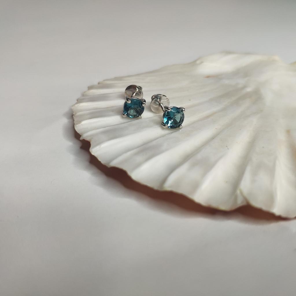 London Blue Topas Silberohrringe 1.264ct (2129516)