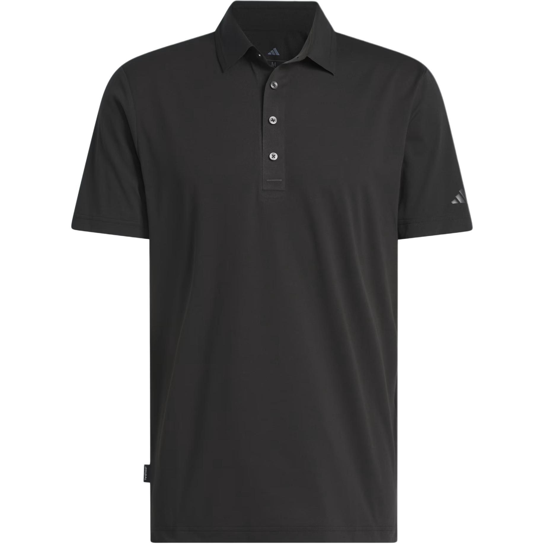 

Adidas Ultimate365 Golf Twistknit Tour Fashion Simple Soft Versatile Short Sleeve Polo Shirt Men tops Black JN9081 2XL