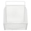 Hanging Wire Basket 13.2x10x15cm Adhesive Metal Small Wire Storage Basket for Kitchen Bathroom Bedroom