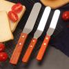 6/8/10 Inch Cake Spatula Stainless Steel Butter Cream Icing Frosting Knife Smoother Wooden Kitchen Pastry Cake Decoration Tools