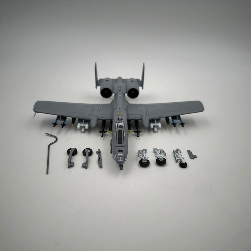 1:100 A-10A Plane Model Aircraft Simulation Display Stand Metal Alloy Fighter Realistic