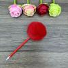 Creative Hairball Pen Gift Pom-Pom Ballpoint Pen, Supply, Office Plush Craft Pen
