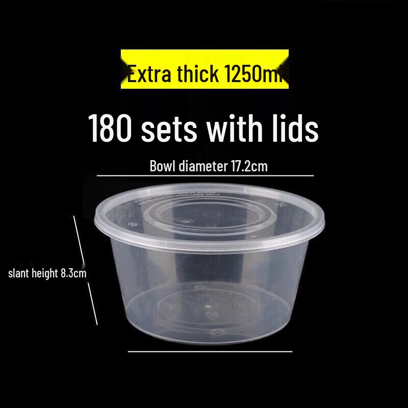 Churong Outdoor Disposable Round Meal Bowl with Lid