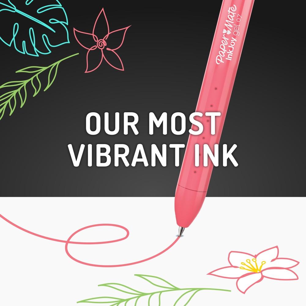 

Гелевые ручки, средний стержень 0,7 мм, выдвижные, ассорти цветов, 6 штук, плавное письмо, удобный захват, для ведения дневника, школы, офиса United States