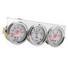 Kit de 3 manomètres universels 52 mm 3 en 1 AMP Pression d'huile Température d'eau pour la plupart des véhicules 12V