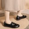 New Style Mother Shoes Genuine Leather Flats Shoes Soft Soles Comfortable Spring Autumn Women Shoes Leather Loafers WSH5242