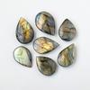 Natural Blue Labradorite Quartz Polished Gemstone Water Drop Ore Moonstone Crystal Palm Stone Home Decoration Healing Gifts