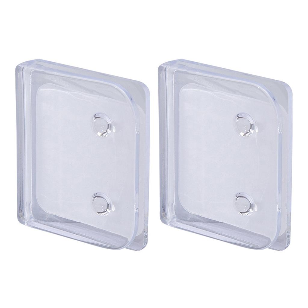 2/4/8Pcs Clear Shower Liners Curtain Clip Windproof Self Adhesive Shower Splash Guard Holder Clamps Bathroom Accessories