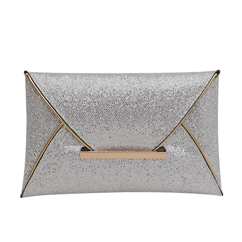 

Women Glitter Party Bag Solid Color Sequins Evening Purse Elegant Bling Clutch Envelope Wristlet Bag Female Outdoor Wallet bolso