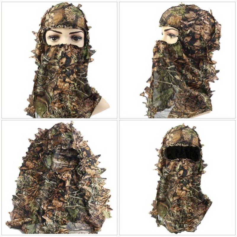 1pc Suit Camouflage Leafy Hat 3D Full Face Mask Headwear Turkey Camo Hunter Hunting Accessories