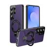 Business Leather Camera Protect Magnetic Case for Samsung S26 Ultra S26 Plus for  Bracket Stand Holder Skin Feeling Cover