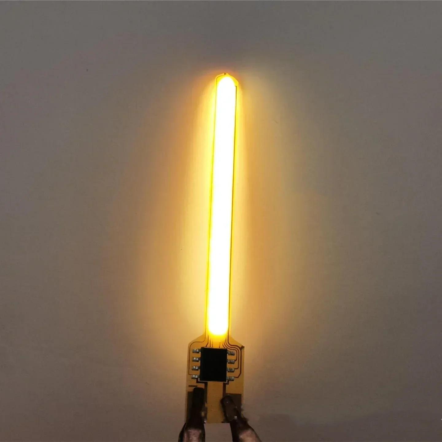 

5 шт. DC3V 70 59ММ Світлодіодні COB Філаментні Діоди Деталі Лампа Розжарювання Аксесуари Метеорний Дощ Філамент Лампа З Ефектом Проточної Води Принести Коробку 40mm