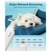 Ultra Quiet USB Rechargeable 2-in-1 Dog Nail Clippers And Grinder with LED Lights And Splash Guard Pet Paw Grooming Tool