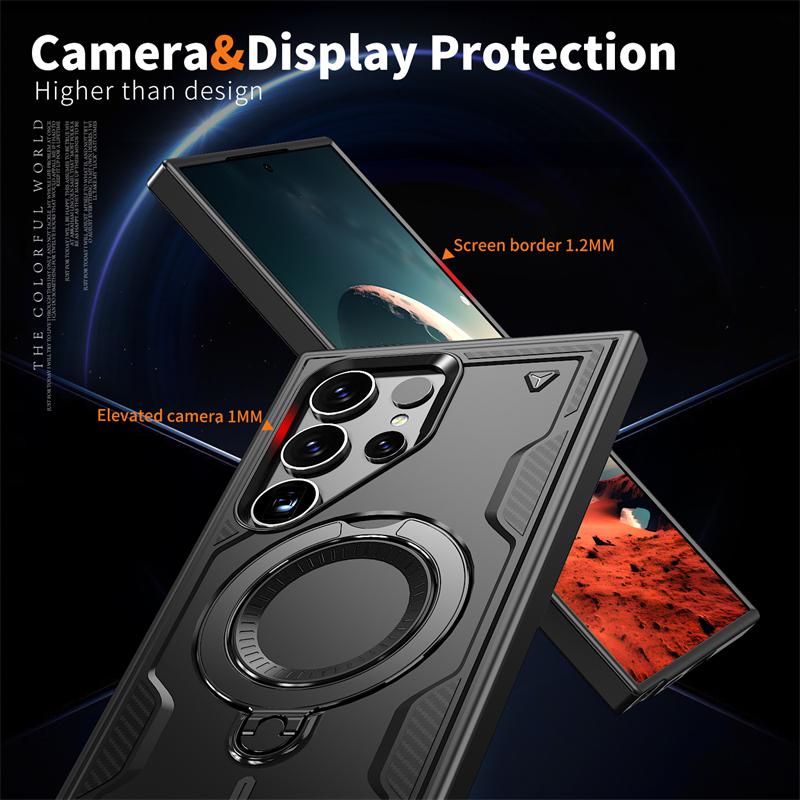 Magnetic Case For Samsung Galaxy S25 S24 S23 S22 Ultra Plus S21 For Magsafe Phone Cases For Samsung S25 EDGE S24 S23 FE Cover