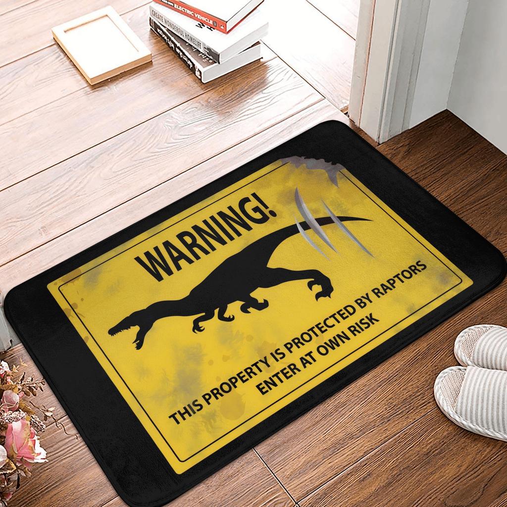 Welcome Beware Of Wife Kids And Pets Doormat Anti-Slip Bathroom Kitchen Mat Garden Garage Door Floor Entrance Carpet Rug