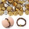 20pcs/lot Antique Lion Head Back Alloy Beads Charm Spacer Beads For Jewelry Making DIY Pendants Necklace Bracelets Accessories