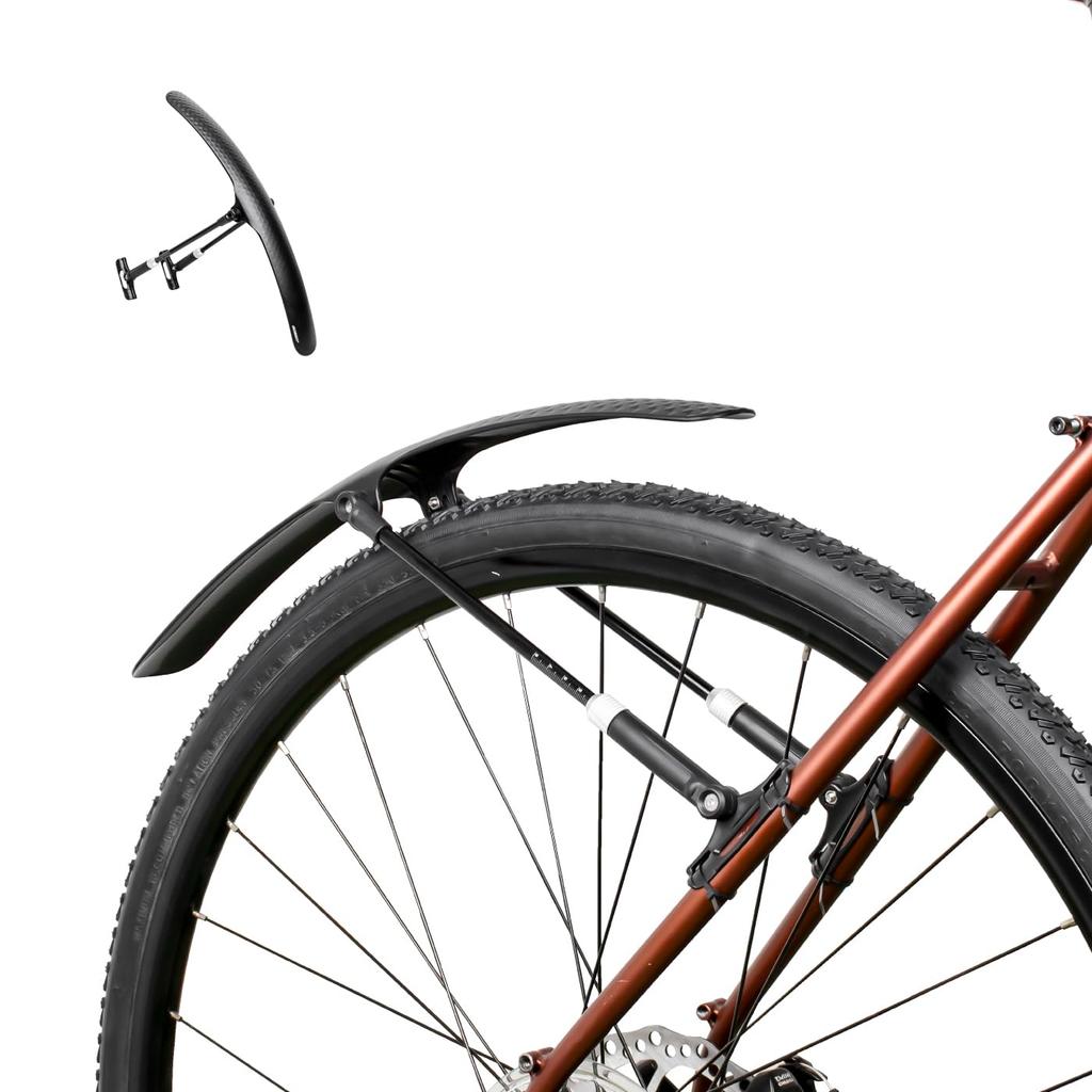 GORIX Bicycle Mudguard Fender and Rear Easy Lightweight Front Mud Protection for Mountain Cross and MTBs [Front Use] Wide, Installation, Fender,