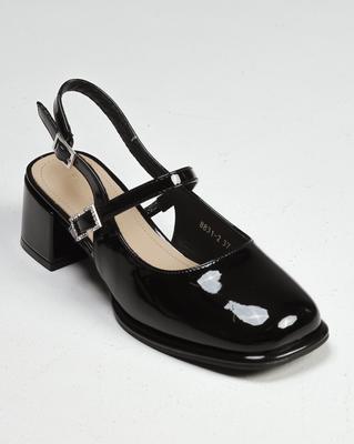 Lacquer Sandals Prima d'Arte 88312 36 Black