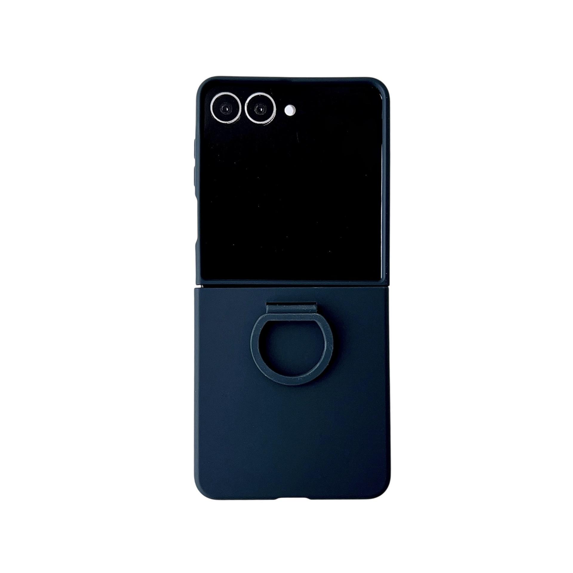 

For Samsung Z Flip 7 Mobile Phone Case Skin-feeling Ring ZFlip6 Folding Protective Case Zflip5 Simple Anti-fall For Samsung Z FLIP5 [boxed]