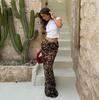 Retro Leopard Print Classic Mid-Waist Fishtail Skirt - European/American Style