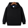 New Spring and Autumn Children's Hooded Pure Cotton Solid Color Sweat