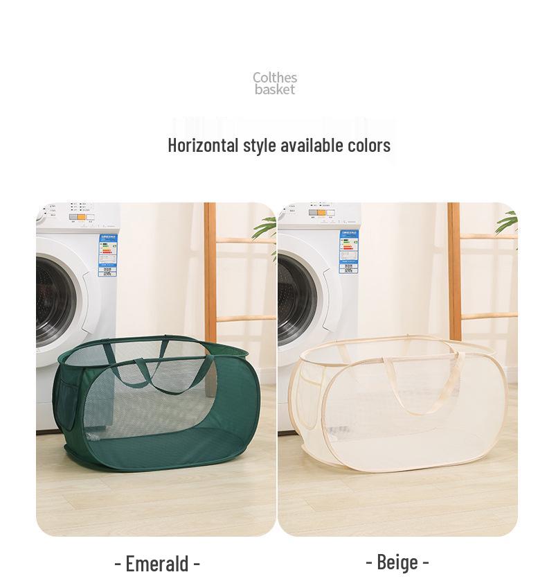 Faltbarer Wäschekorb und Aufbewahrungskorb – Sport Badminton Netz Wäschebeutel