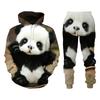 Autumn Animal Cute Panda 3D Printed Hoodie Suit Men Sweatshirts Sweatpants Casual Fashion Two Piece Tracksuit Set Man Clothing