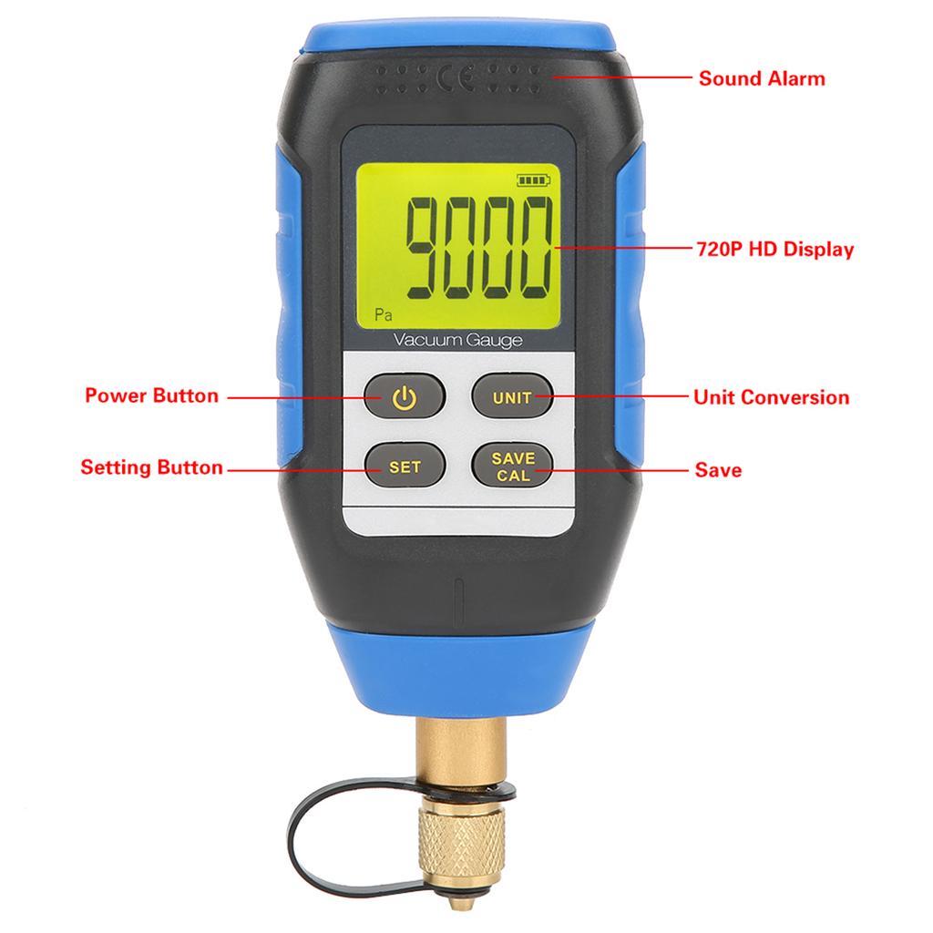 VMV-1 Digital Vacuum Gauge Digital Vacuum Gauge VMV-1 High Precision Digital Vacuum Gauge for Atmospheric Environment 0-50°C