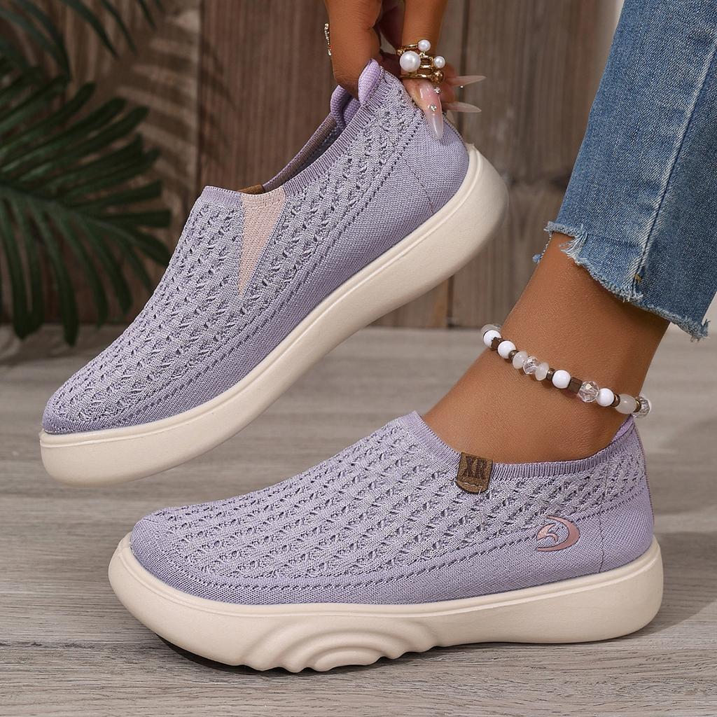 Fashion 2025 Summer New Casual Women's Shoes Soft Bottom Comfortable Breathable Flat Shoes Outdoor Ladies Shoes