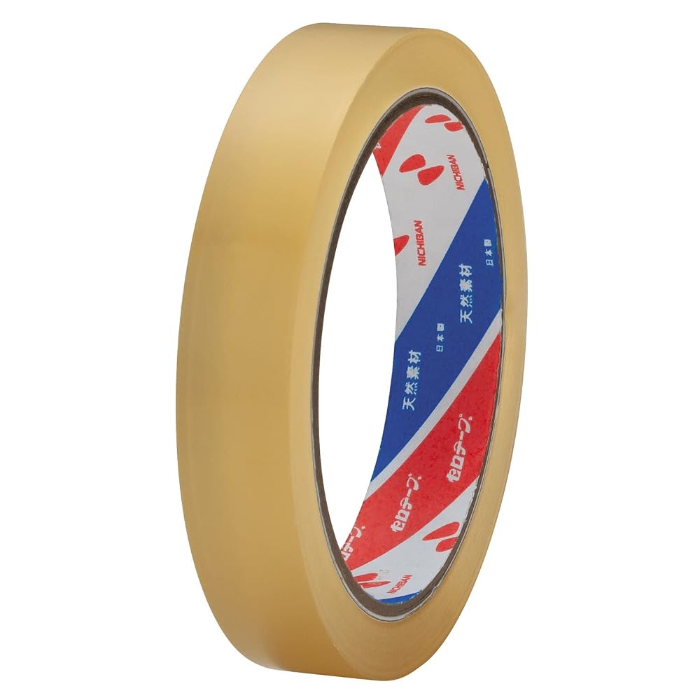 Nichiban Cellophane Tape, Large Roll, Plant-Based, No. 405, 18mm x 50m, 405-18x50, 10-roll pack