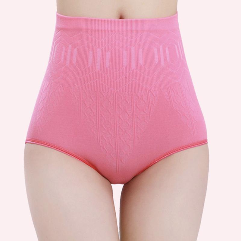 Sömlösa damtrosor Hög midja Platt mage Trosor Kroppsformande Underkläder Komfort Buksbyxor efter förlossning