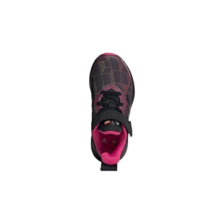 LEGO x Adidas Elastic Lace Top Strap Slip Resistant And Breathable Low top Kids Lifestyle Shoes Black Red Kids' G57946