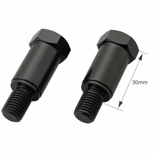 Adaptér Daytona pro motocyklové zrcátko s tlumičem, černý, pravý závit 10 mm, levý a pravý set 99782