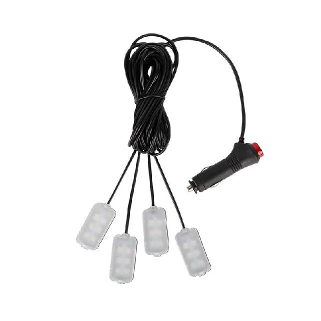 

1 Set Car Atmosphere Led Foot Light USB Lighter Car environment decorative lights Auto Interior Ambient Lamps with LED Light Blue