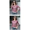 2026 Spring and Autumn Women's Pure Cotton Loose Hooded Long Sleeve T-Shirt, Comfortable Casual Top