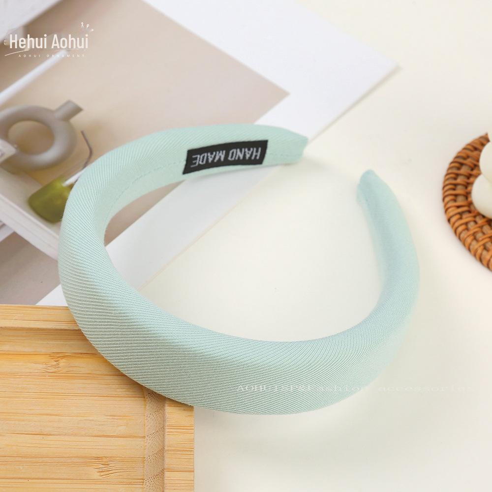 Korean Style Wide Brim Headband: Summer Solid Color Hair Accessory for Women