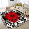1 piece/8mm thickness JIT rose pattern bathroom rug, kitchen mat, living room rug, bedroom rug, indoor doorway mat, machine washable, entrance door