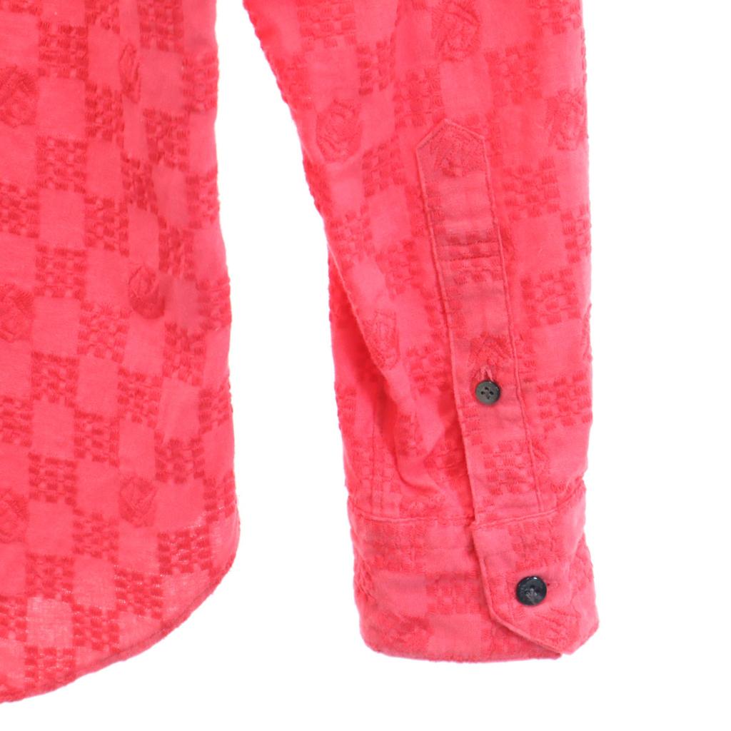 LANVIN en Bleu Made In Japan Overall Handle Long Sleeve Shirt 48 Red Men's Used