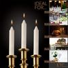 10Pcs Emergency Lighting Small Candles Household Cylindrical Candles Bar Western Restaurant Atmosphere Decoration
