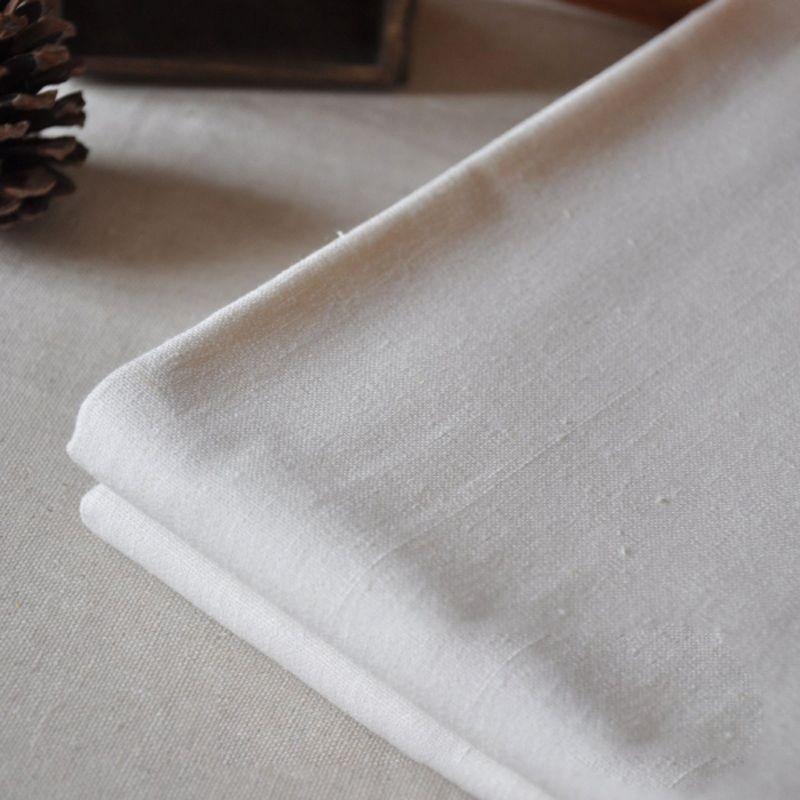 

Однотонная белая ткань Скатерть Лен Хлопок Лен Утолщенная Нарядная Французская Простота Белая Однотонная Конференц-скатерть Ben White Ben White (Banding) Color 65*65cm